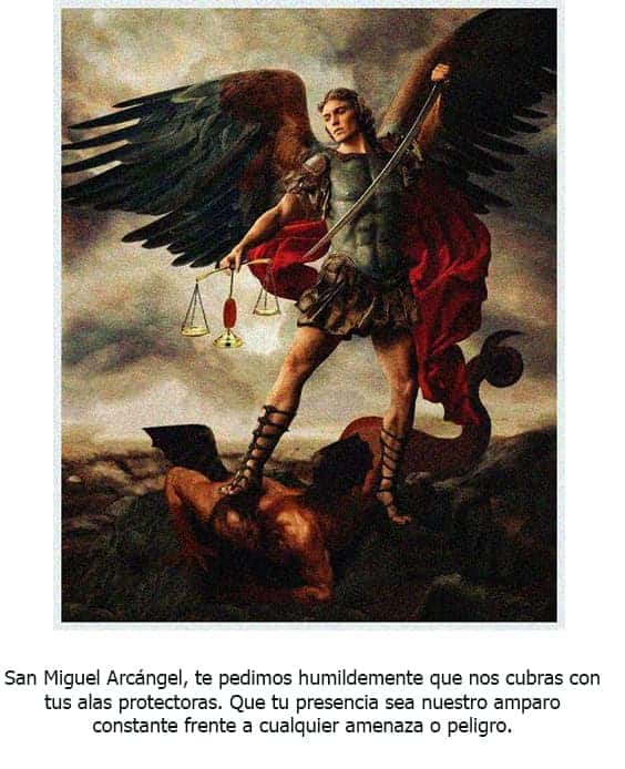 oración a san miguel arcángel de protección