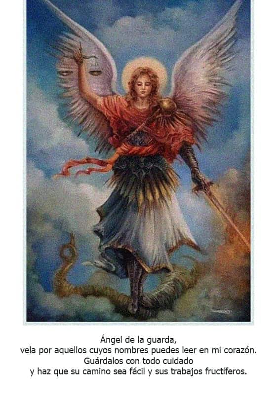 oración ángel de mi guarda para adultos