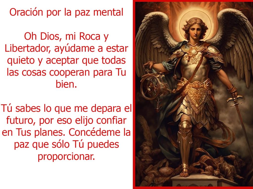 oración para la paz mental 